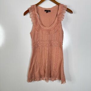 House of Dereon Silk Cashmere Blend Tank Top Size Medium